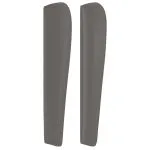 Tăblie de pat cu aripioare gri 103x23x118/128 cm piele eco
