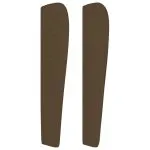 Tăblie de pat cu aripioare maro închis 83x23x118/128 cm textil