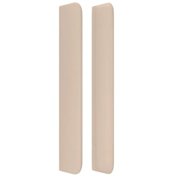 Tăblie pat cu aripioare cappuccino 83x16x118/128 cm piele eco