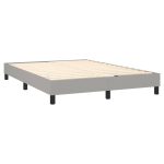 Pat continental, gri deschis, 140×200 cm, material textil