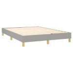 Pat continental, gri deschis, 140×200 cm, material textil