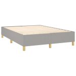 Pat continental, gri deschis, 140×200 cm, material textil
