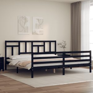 Cadru pat cu tăblie 200x200 cm