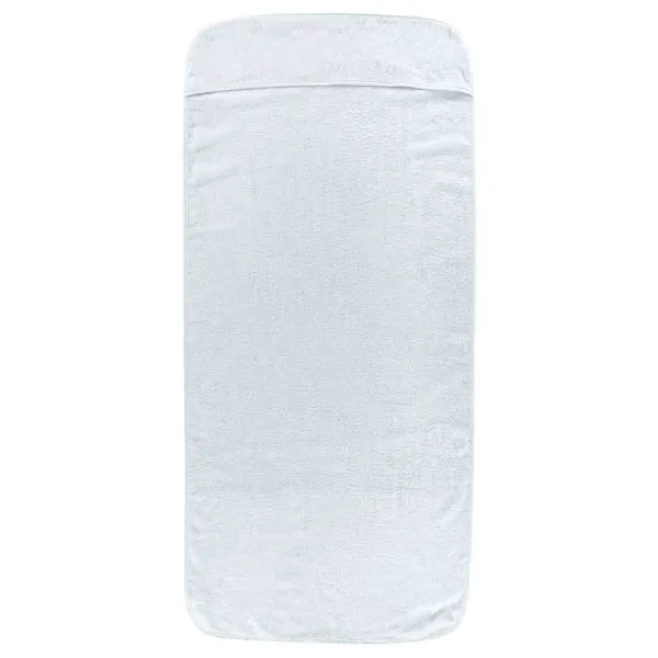 Prosoape de plajă, 6 buc., alb, 60×135 cm, textil 400 GSM