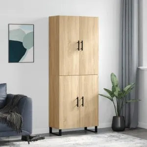 Dulap înalt, stejar sonoma, 69,5x34x180 cm, lemn compozit