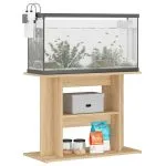 Suport acvariu, stejar sonoma, 80 x 35 x 60 cm, lemn prelucrat