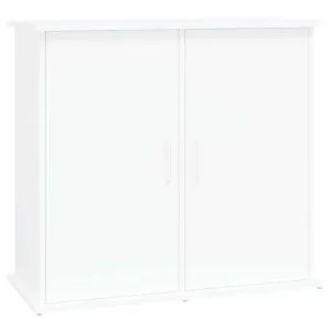 Suport pentru acvariu, alb, 81x36x73 cm, lemn prelucrat