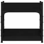 Suport imprimantă 2 niveluri negru 40x20x40 cm lemn prelucrat