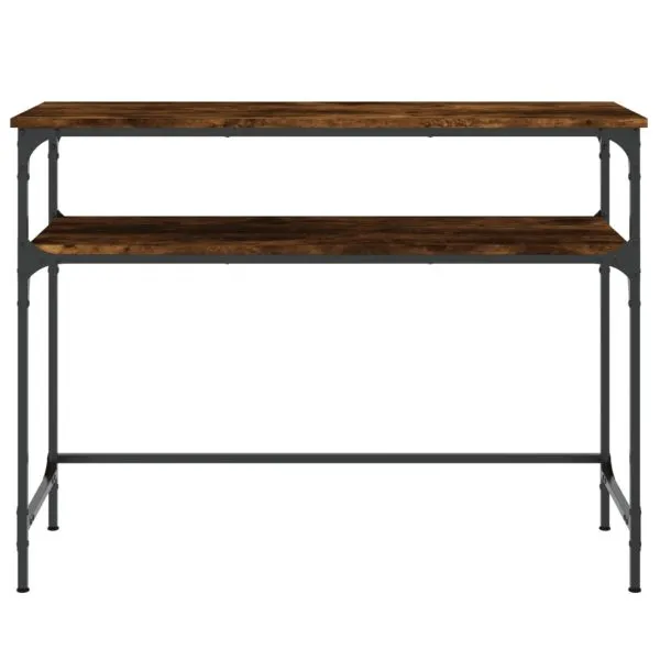 Măsuță consolă, stejar fumuriu, 100×35,5×75 cm, lemn prelucrat
