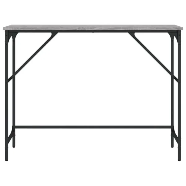 Măsuță consolă, gri sonoma, 100x32x75 cm, lemn prelucrat