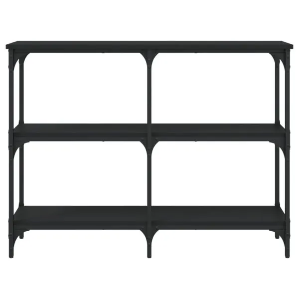 Măsuță consolă, negru, 100x29x75 cm, lemn compozit