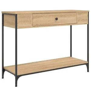 Măsuță consolă, stejar sonoma, 100×34,5×75 cm, lemn prelucrat