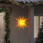 Lumină de Crăciun cu LED, galben, 57 cm, pliabil
