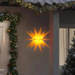 Lumină de Crăciun cu LED, galben, 57 cm, pliabil