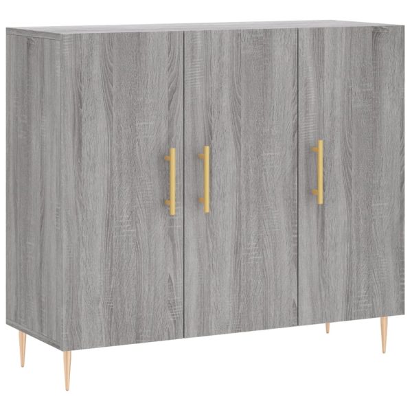 Dulap, gri sonoma, 90x34x80 cm, lemn compozit