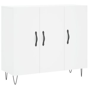 Dulap, alb, 90x34x80 cm, lemn compozit