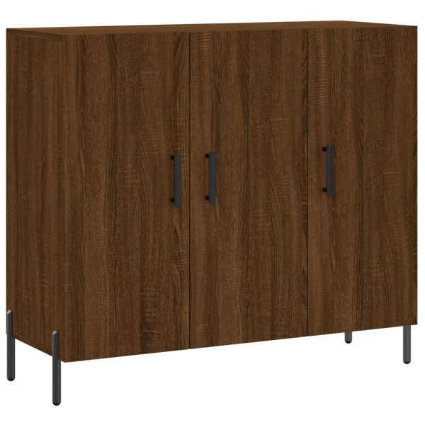Dulap, stejar maro, 90x34x80 cm, lemn compozit