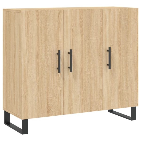 Dulap, stejar sonoma, 90x34x80 cm, lemn compozit
