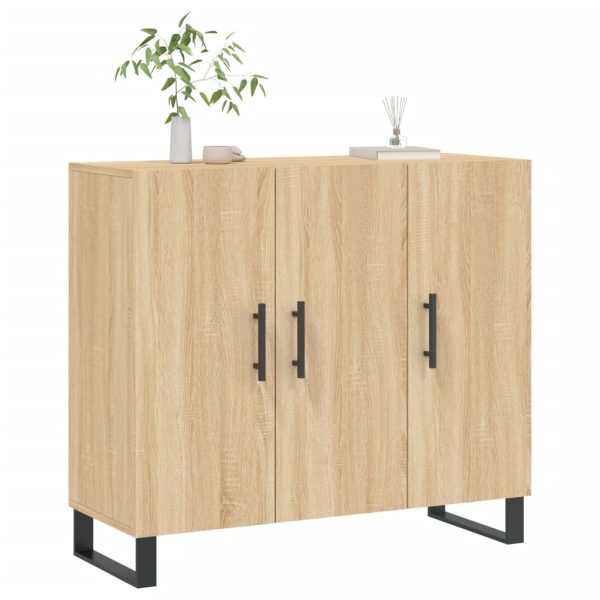 Dulap, stejar sonoma, 90x34x80 cm, lemn compozit
