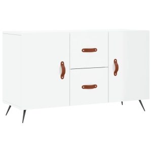 Dulap, alb extralucios, 100x36x60 cm, lemn compozit