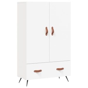 Dulap înalt, alb, 69,5x31x115 cm, lemn prelucrat