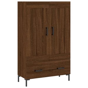 Dulap înalt, stejar maro, 69,5x31x115 cm, lemn prelucrat