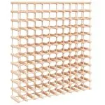 Raft de vin pentru 120 sticle 112,5x23x123,5 cm lemn masiv pin
