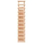 Raft de vin pentru 120 sticle 112,5x23x123,5 cm lemn masiv pin