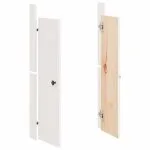 Uși de bucătărie de exterior 2 buc., 50x9x82 cm, lemn masiv pin