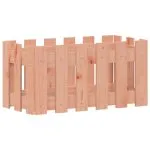 Jardinieră grădină design gard, 60x30x30 cm, lemn masiv douglas