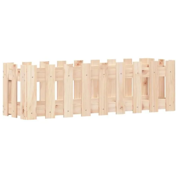 Pat înălțat grădină design gard 100x30x30 cm lemn de pin tratat