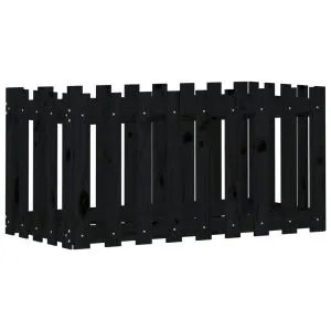 Pat înălțat grădină design gard 100x50x50 cm lemn de pin tratat