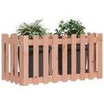Pat înălțat grădină design gard 100x50x70 cm lemn impregnat pin