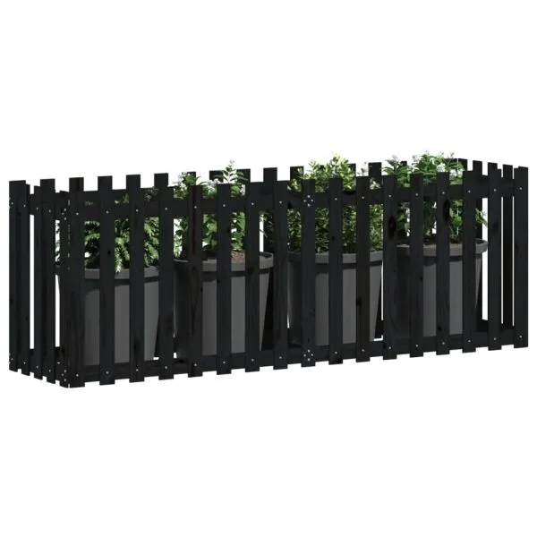 Pat înălțat grădină design gard 200x50x70 cm lemn impregnat pin