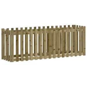 Pat înălțat grădină design gard 200x50x70 cm lemn impregnat pin