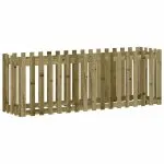 Pat înălțat grădină design gard 200x50x70 cm lemn impregnat pin