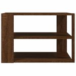 Măsuță de cafea, stejar maro, 59,5×59,5×40 cm, lemn prelucrat