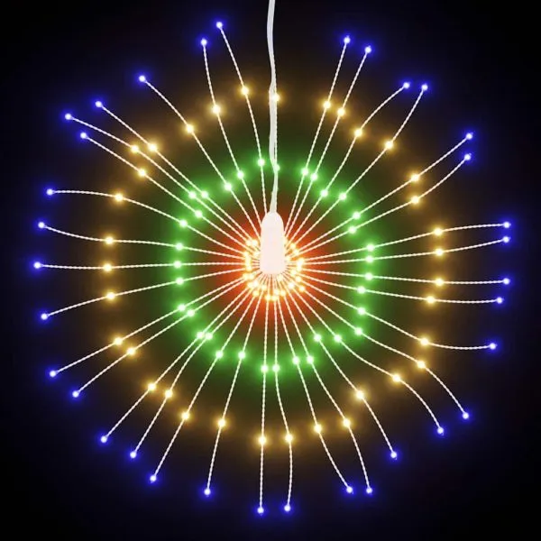 Lumină stelară de Crăciun 140 LED-uri, multicolor, 17 cm
