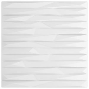 Panouri de perete 12 buc. alb 50×50 cm XPS 3 m² piatră