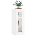 Dulap montat pe perete, alb, 34,5x34x90 cm