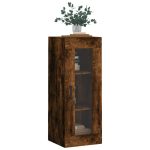 Dulap montat pe perete, stejar fumuriu, 34,5x34x90 cm