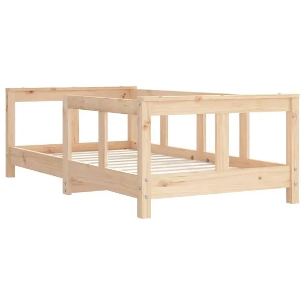 Cadru de pat pentru copii, 70×140 cm, lemn masiv de pin