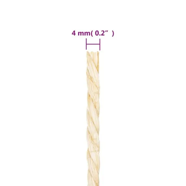 Frânghie, 50 m, sisal 100%, 4 mm