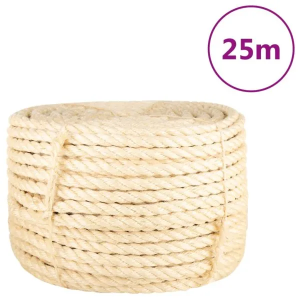 Frânghie, 25 m, sisal 100%, 16 mm