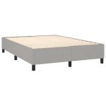 Pat continental, gri deschis, 140×200 cm, material textil