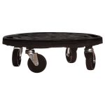 Cărucioare de plante cu roți 2 buc. negru diametru 40 cm 275 kg