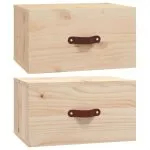 Noptiere de perete, 2 buc., 40×29,5×22 cm