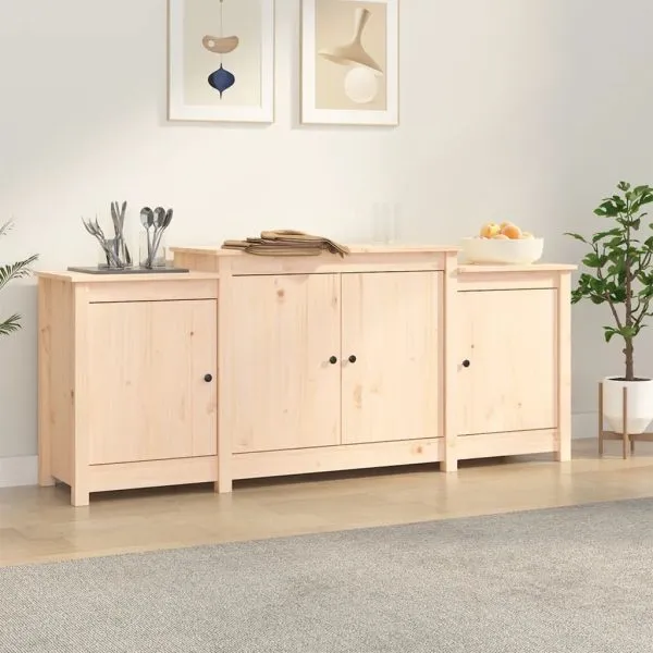 Servantă, 164x37x68 cm, lemn masiv de pin