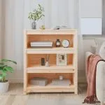 Bibliotecă, 80x35x97 cm, lemn masiv de pin