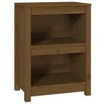 Bibliotecă, maro miere, 50x35x68 cm, lemn masiv de pin